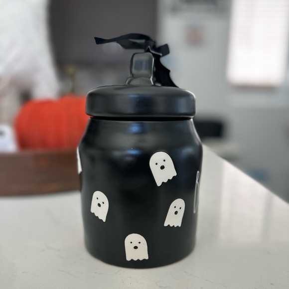 Rae Dunn BOO! Ghost Cannister in Black NEW - Picture 2 of 4